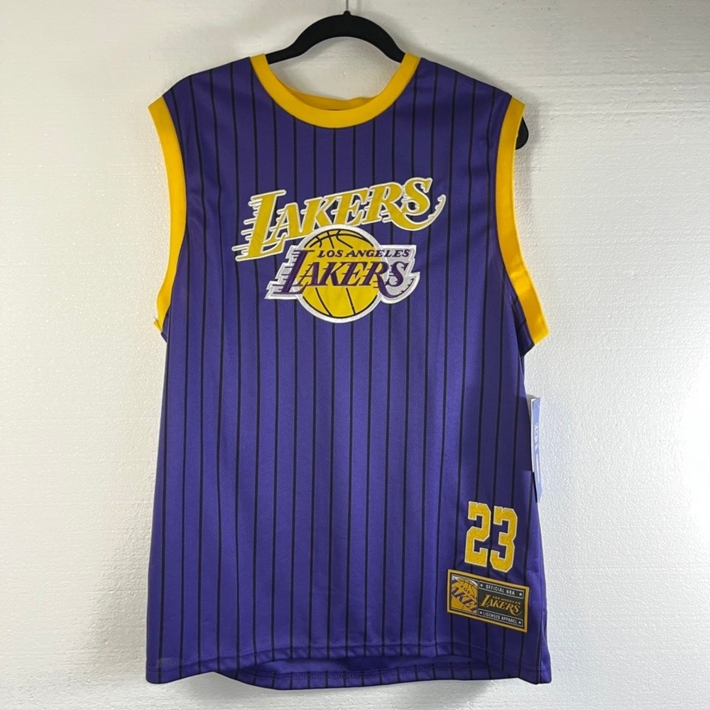 Ultra Game NBA Los Angeles Lakers LeBron James #23‎ Sleeveless Jersey Mens Lg